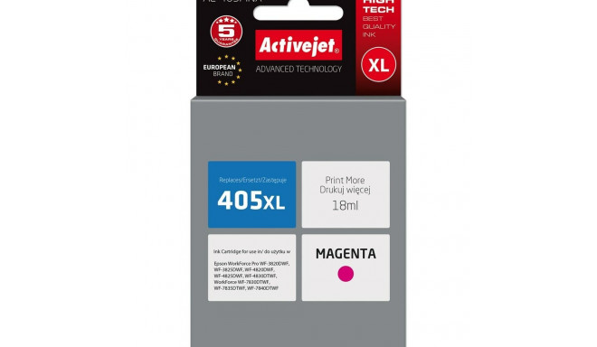 Originaalne Tindikassett Activejet AE-405MNX Valge Fuksiinpunane