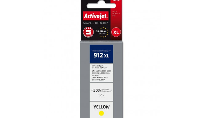 Original Ink Cartridge Activejet AH-912YRX Yellow