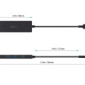 USB-jaotur Aukey CBC64 Must