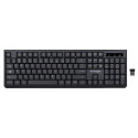 Klaviatuur Activejet K-3911W Must QWERTY