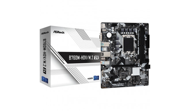 ASRock emaplaat B760M-HDV/M.2 D4 Intel B760 LGA 1700