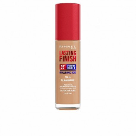 Meigi aluskreem Rimmel London Lasting Finish Nº 210 Golden Beige Nº 210-Golden Beige Spf 20 30 ml