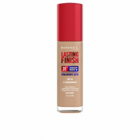 Meigi aluskreem Rimmel London Lasting Finish Nº 100 Ivory Spf 20 30 ml