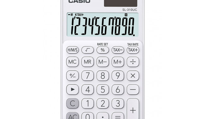 Калькулятор Casio SL-310UC-WE Белый Пластик 7 x 0,8 x 11,8 cm