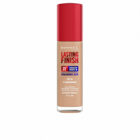 Liquid Make Up Base Rimmel London Lasting Finish Nº 150 Rose Vanilla Nº 150-Rose Vanilla Spf 20 30 m