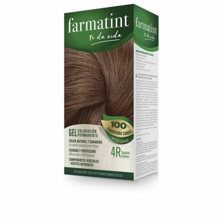 Püsivärv Farmatint 380230 4r-Castaño Cobrizo Nº 4r-Castano Cobrizo Geel (5 Ühikut)