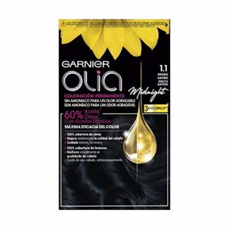 Püsivärv Garnier Olia Nº 1,10 Black Sapphire (1 Ühikut)
