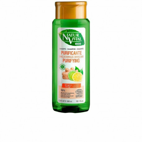 Purifying Shampoo Naturvital Eco Purificante 300 ml Ginger Lemon