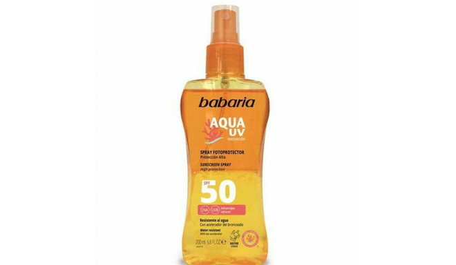 Body Sunscreen Spray Babaria Solar Aqua UV Spf 50 (200 ml)