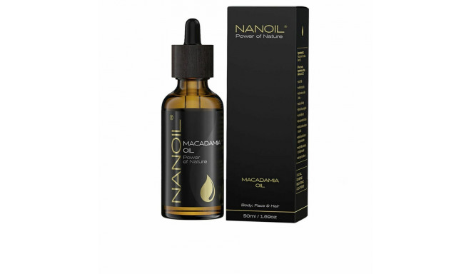 Ķermeņa eļļa Nanoil Power Of Nature Makadāmijas riekstu eļļa (50 ml)