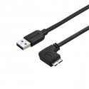 USB-kaabel-Mikro USB Startech USB3AU2MRS           Must