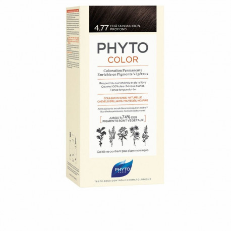 Püsivärv Phyto Paris Phytocolor 4.77-castaño marrón intenso Nº 4.77-Castano Marron Intenso