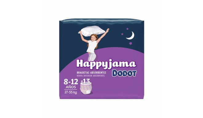 Disposable nappies Dodot Happyjama 8-12 Years Knickers Size 8 13 Units
