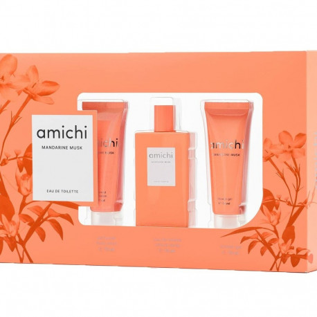 Women's Perfume Set Amichi Mandarine Musk 3 Pieces