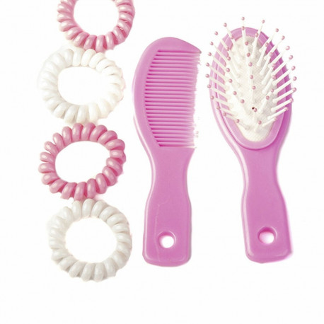 Lapse juuksurikomplekt Inca   Roosa (6 Tükid, osad)