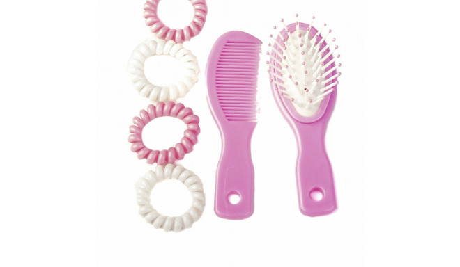 Child's Hairedressing Set Inca   Pink (6 Pieces)