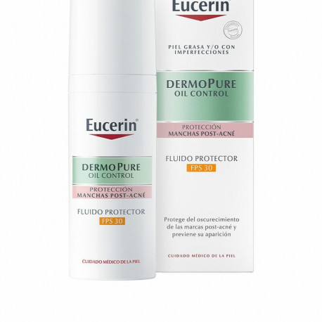 Anti-Brown Spot jumeühtlustamise päikeselosjoon Eucerin Dermopure Aknevastane vahend 50 ml Spf 30
