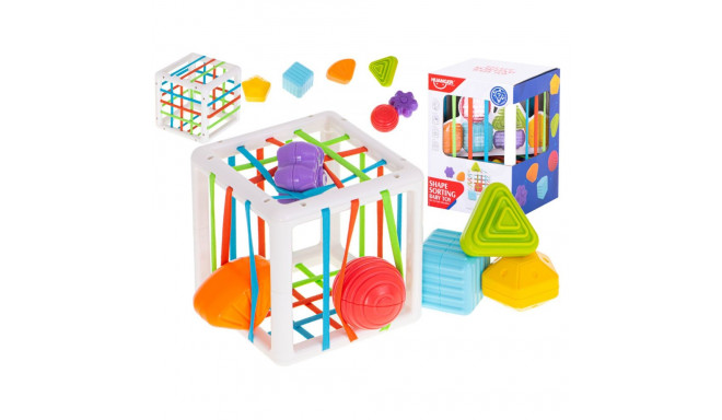 Paindlik kuubiku sorteerija mänguasja pistikupesa ruutu