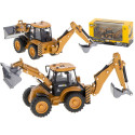 Ekskavaator-laadur buldooser koos koppaga H-toys 1704 1:50 valatud metallist mudel 1:50