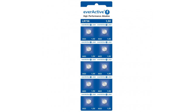Bateria everActive Alkaline G3 LR736 blister 10szt.