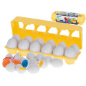 Hariduslike sorter puzzle sobitada kujundeid numbrid munad 12tk