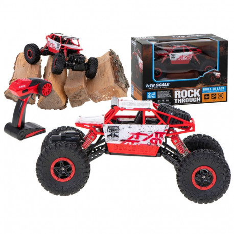 RC auto Rock Crawler HB 2.4GHz 1:18 punane