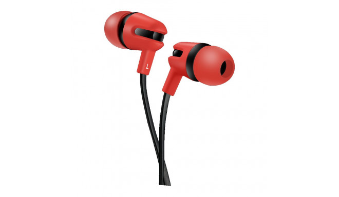 CANYON headphones SEP-4 Mic Flat 1.2m Red