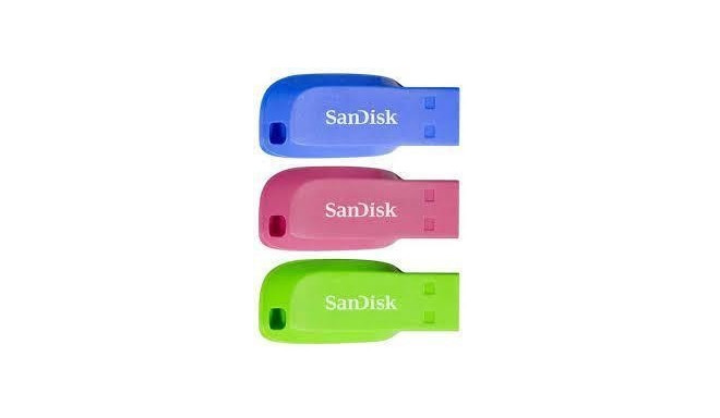 MEMORY DRIVE FLASH USB2 16GB/3PCS SDCZ50C-016G-B46T SANDISK