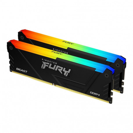 KINGSTON 32GB 3600MT/s DDR4 CL18 DIMM 2-osaline komplekt FURY Beast RGB