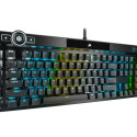CORSAIR K100 RGB Optical Mechanical Gaming Keyboard Backlit RGB LED CORSAIR OPX RAPIDFIRE Black PBT 