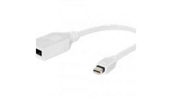 GEMBIRD A-MDPM-DPF-001-W Gembird adapter Displayport mini(M) -> Displayport(N), valge, kaabliga 10cm