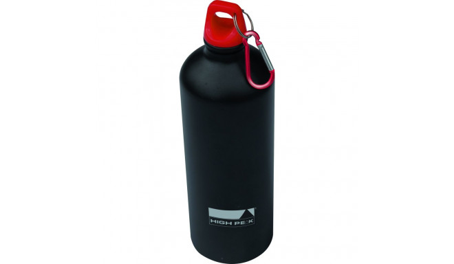 Drinking bottle 1,0, alu, black