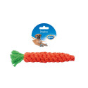 Dogtoy tug toy knotted cotton carrot 20 cm orange