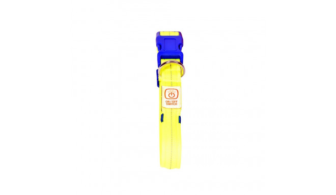 Ошейник-светоотражатель c USB, 40-55см, нейлон, желтый, ТМ Duvo+ , ТМ Duvo+