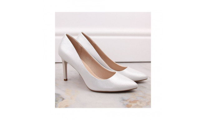 Sergio Leone W SK428A silver high heels (40)