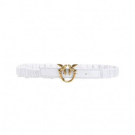 Pink Love Ruffle H2 Sheep Nappa women's belt 100823A0F2 (M)