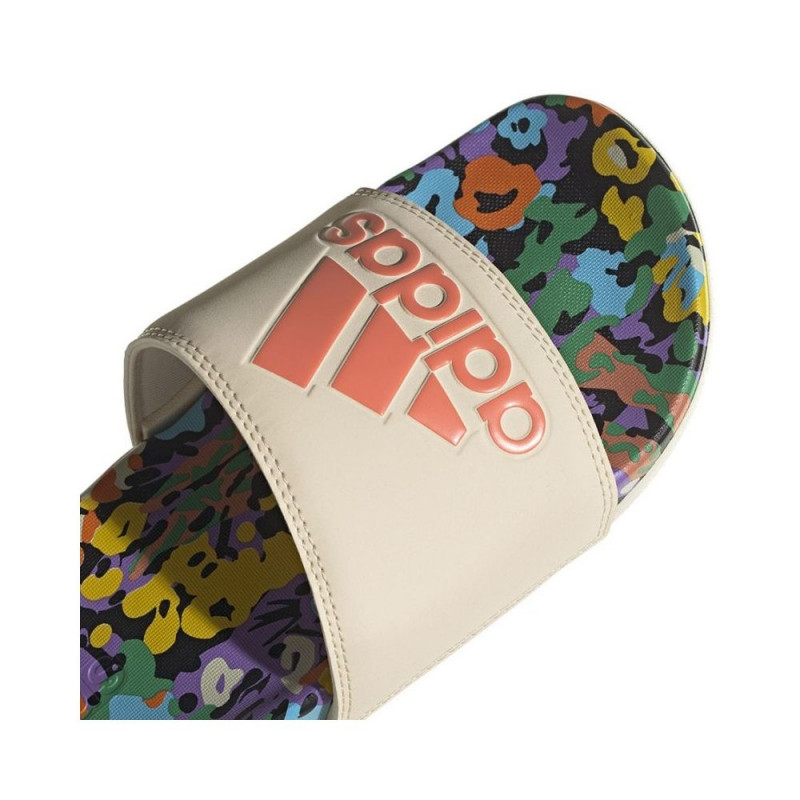 adidas multicolor slippers