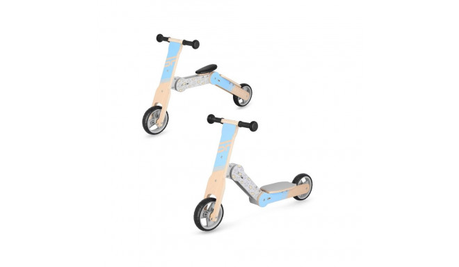 Balance bike and children&#39;s scooter 2in1 Spokey WOO-RIDE MULTI 940906 blue