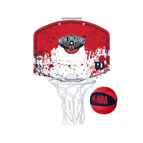 Wilson NBA Team New Orleans Pelicans Mini Hoop Basketball Backboard WTBA1302NOP (One size)