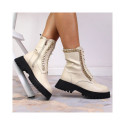 Leather ankle boots with a chain insulated Artiker W HBH40 (37)