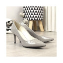 Pumps on a stiletto heel lacquered Juma W CIT2565J gray (37)