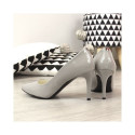 Pumps on a stiletto heel lacquered Juma W CIT2565J gray (37)