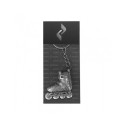 Sportrebel steel keychain Roll SILVER BREAST (czarny)