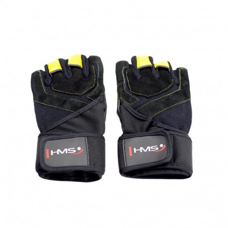 Gym Gloves Black/Yellow HMS RST01 size XXL
