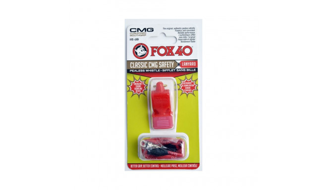 Whistle Fox 40 CMG Classic Safety + string 9603-0108 red