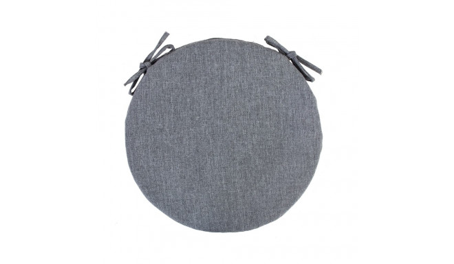 Подушка на стул SIMPLE GREY D38x2,5cm, серый, 100%полиэстер, ткань 757