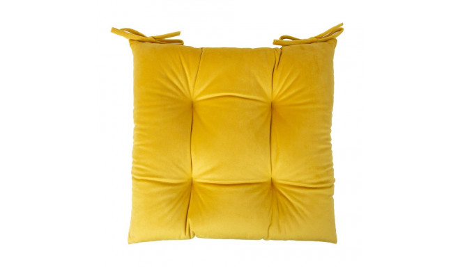 Toolipadi VELVET 2, 40x40cm, kollane, 100% polüester, kangas-828