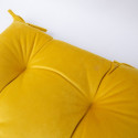 Toolipadi VELVET 2, 40x40cm, kollane, 100% polüester, kangas-828