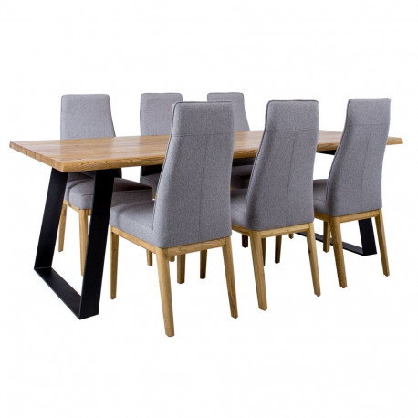 Dining set ROTTERDAM table and 6 chairs