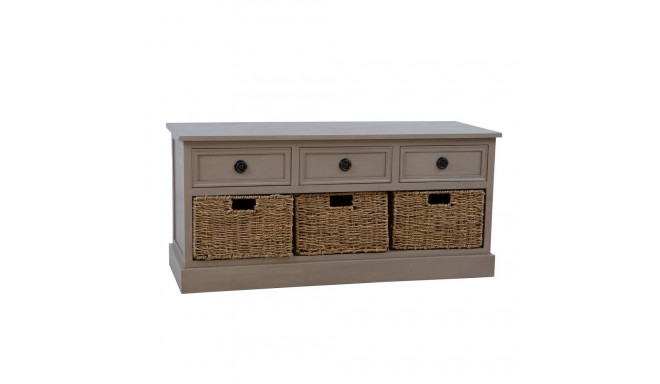 Esikupink KENT 107x39xH50cm, mererohust punutud korvidega